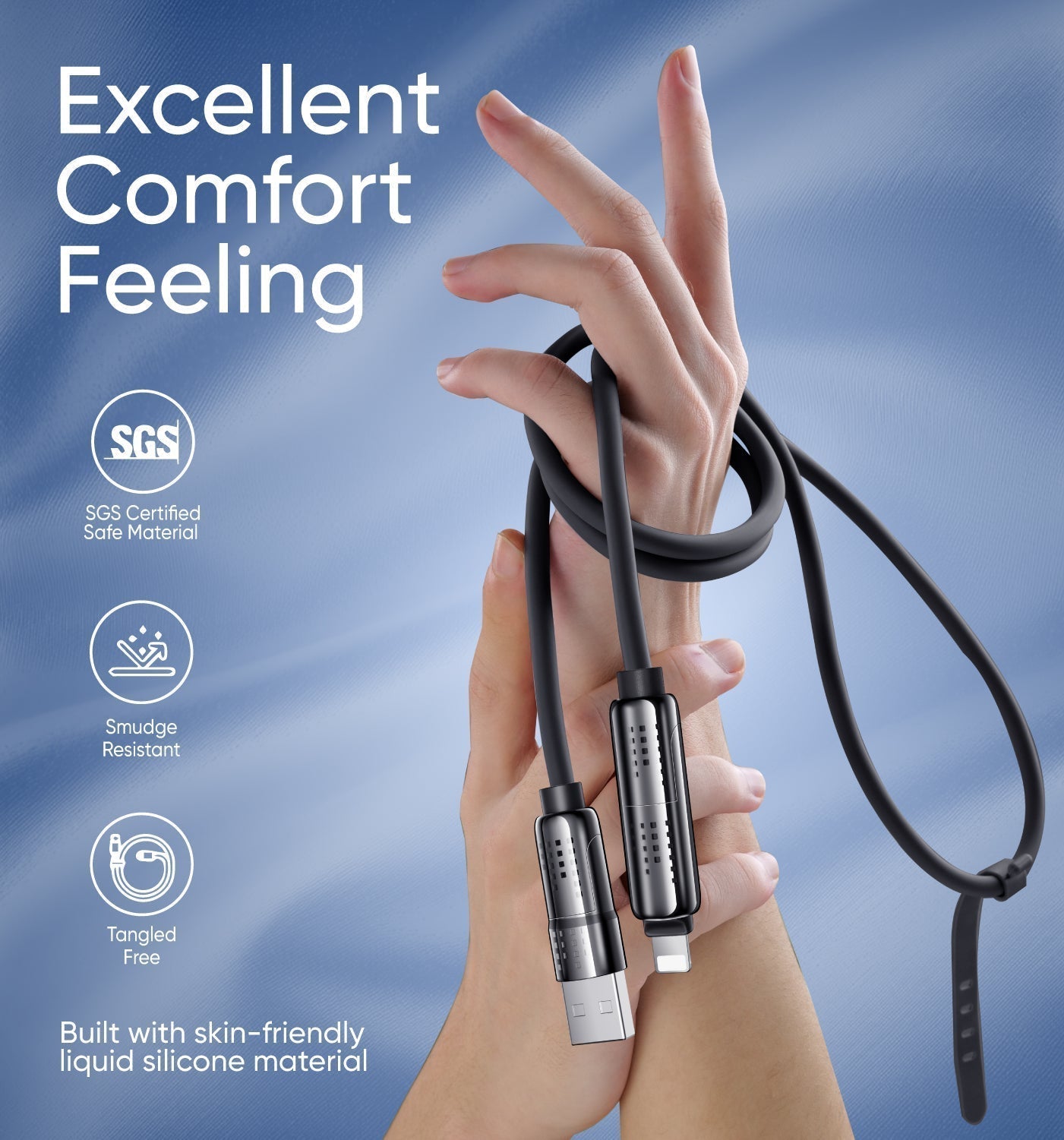 🔥Final 3 Hours: 70%OFF⚡4-in-1 USB Charging Cable mFish fast charging